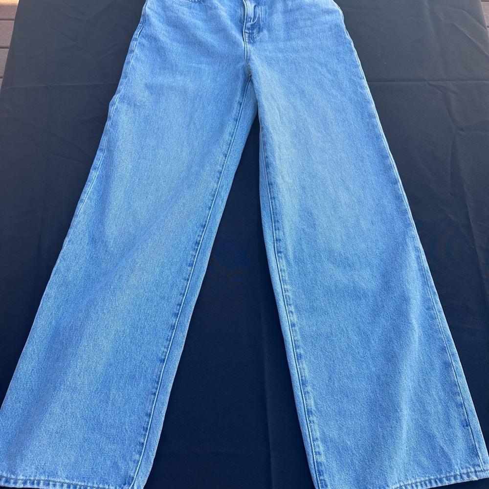 Madewell Blue Superwide-leg jeans